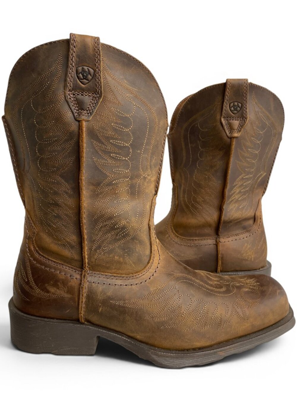 Ariat 10010944 Rambler Phoenix Western Cowboy Boots Brown Leather Men’s 10.5 D